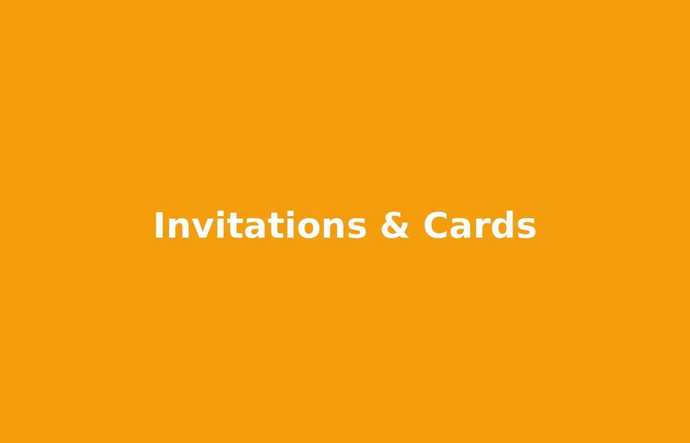 Invitation and business cards